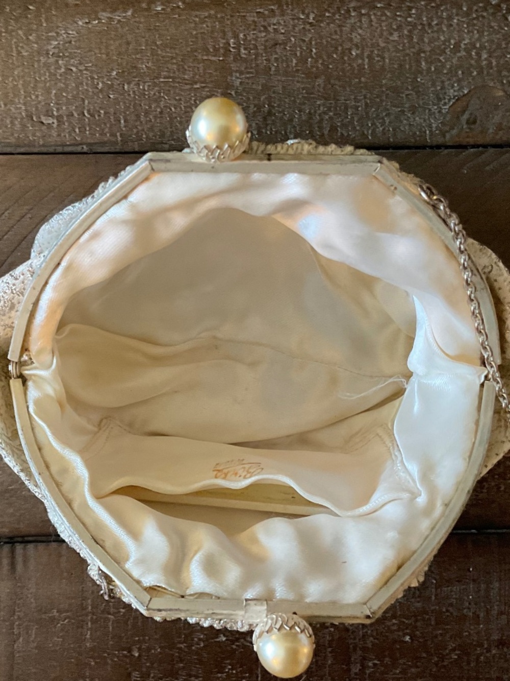 ⭐️ Birks Vintage 1950’s Silver Metallic Evening Bag - Picture 4 of 7